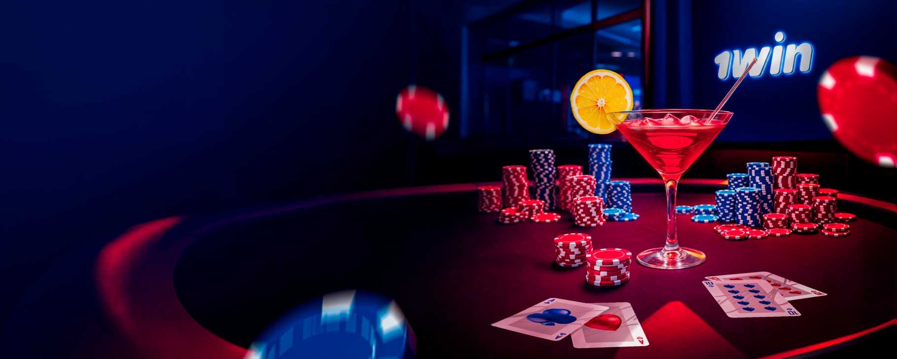 Simple And Modern Layout Showing 1win Poker Gameplay