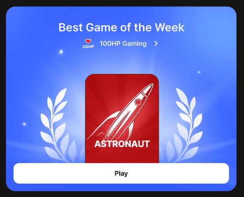 Best Game of the Week - Astronaut Best Game of the Week - Astronaut
